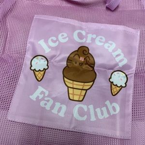 Pusheen Bag Ice Cream Fan Club Mesh Tote Bag